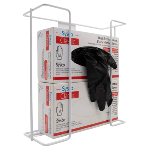 Soporte para Caja de Guantes, De Alambre, Horizontal, Doble